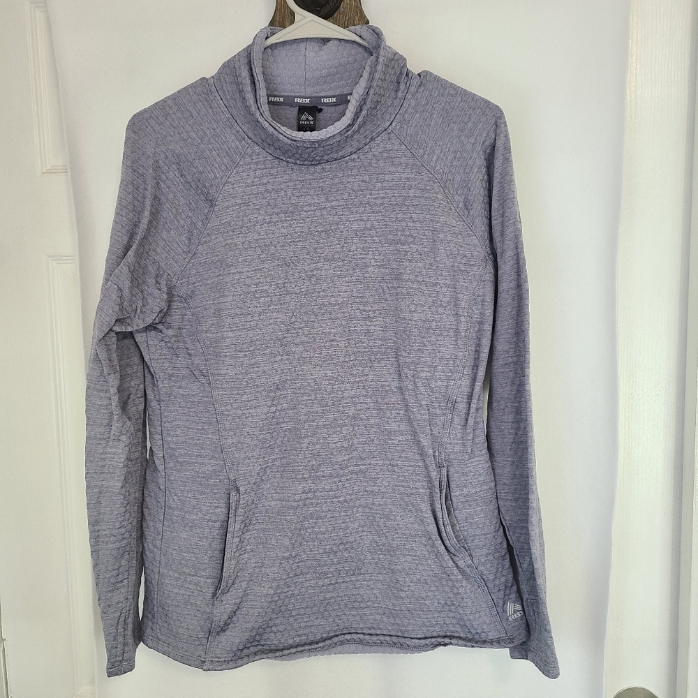 RBX Woman's Preformance Activewear Workout Shirt, Size: Large Color: Grey